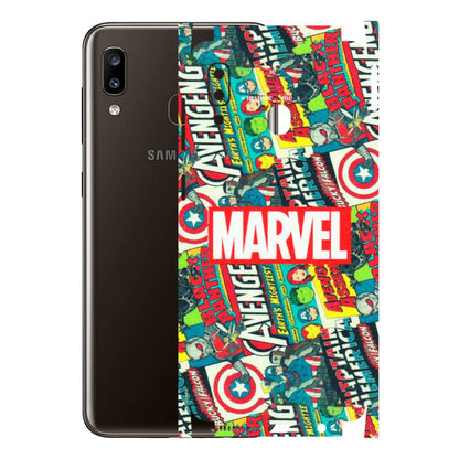 Samsung A/S Series Phone Skins (All Models) - Marvel Comic Lover - Matte Finish (M-30) Samsung Galaxy A20