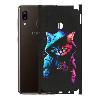 Samsung A/S Series Phone Skins (All Models) - Cyberpunk Cat - Matte Finish (M-45) Samsung Galaxy A20
