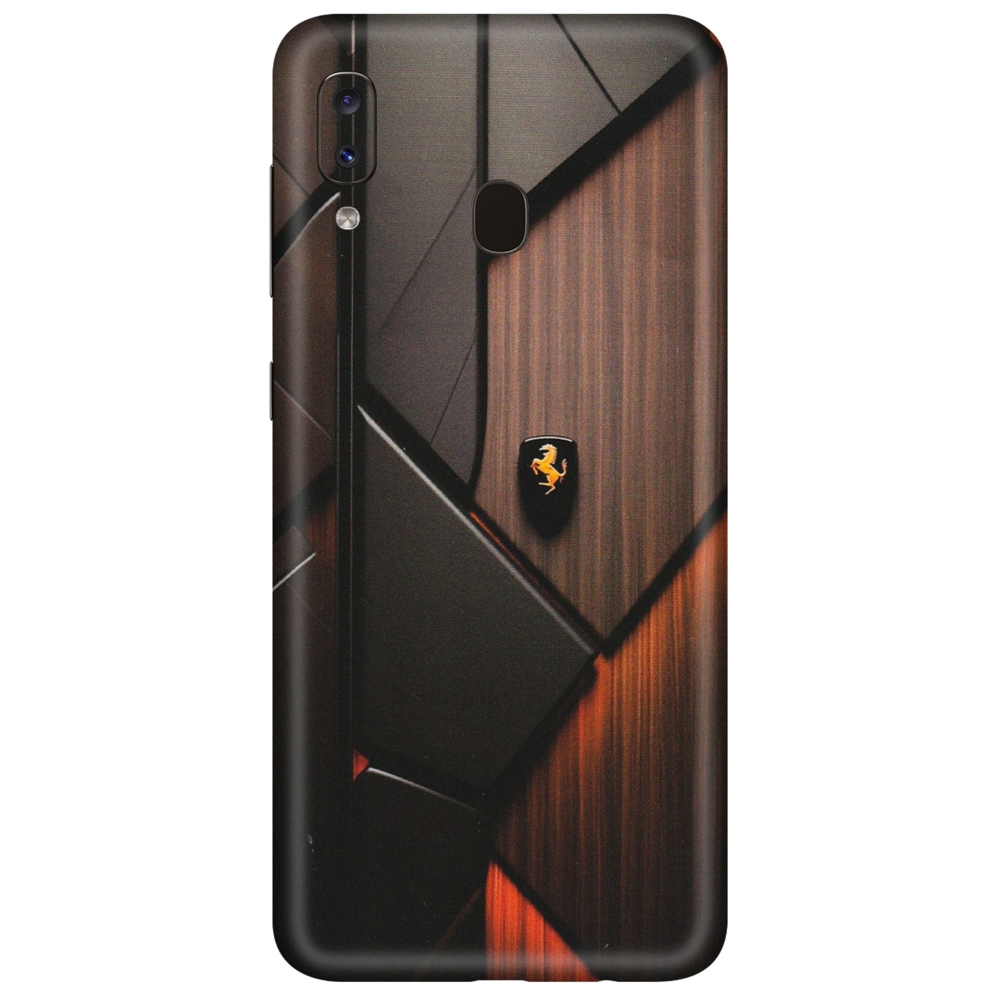 Samsung A/S Series Phone Skins (All Models) - Lambo Beauty Wood Pattern Sober - Matte Finish (M-51) Samsung Galaxy A20