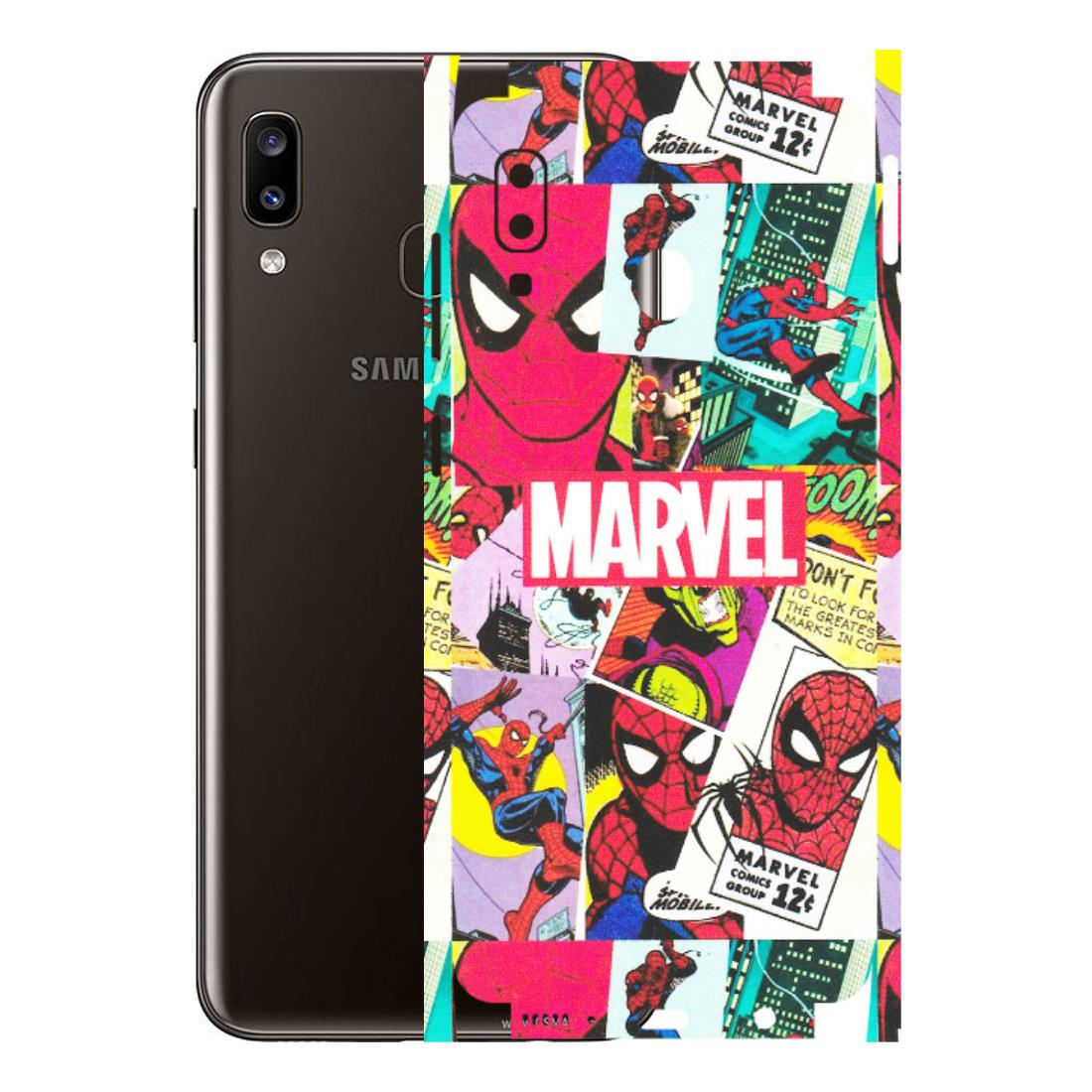Samsung A/S Series Phone Skins (All Models) - Marvel Comic Spiderman Grafitti - Matte Finish (M-72) Samsung Galaxy A20