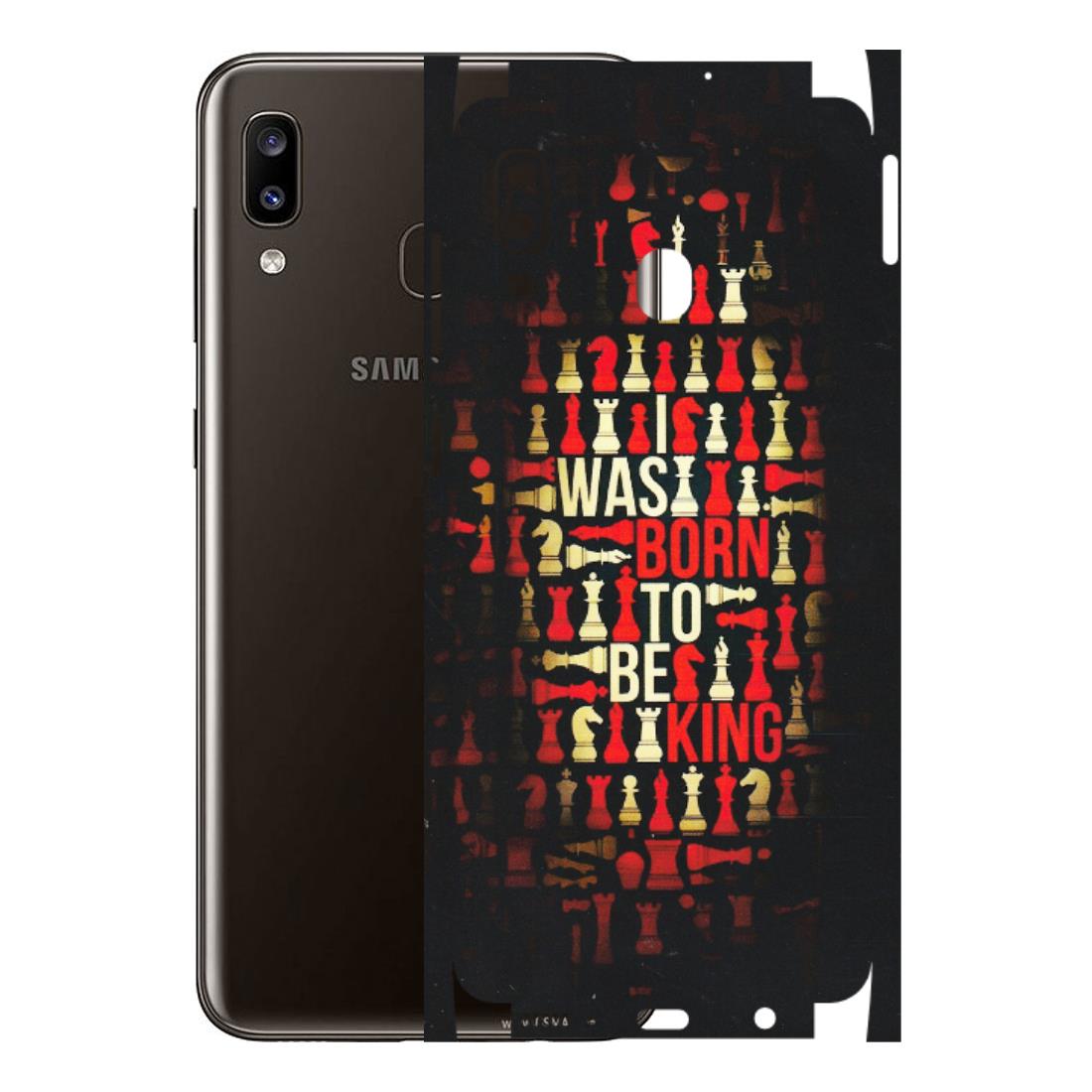 Samsung A/S Series Phone Skins (All Models) - Born To Be King - Matte Finish (M-73) Samsung Galaxy A20