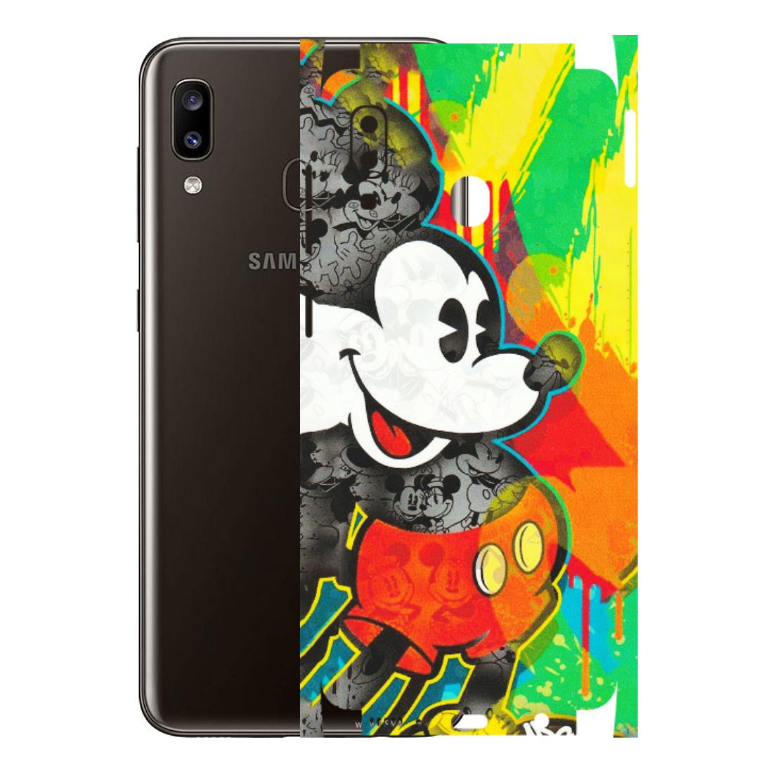 Samsung A/S Series Phone Skins (All Models) - Multiple Mickey With Colourful Texture - Matte Finish (M-84) Samsung Galaxy A20
