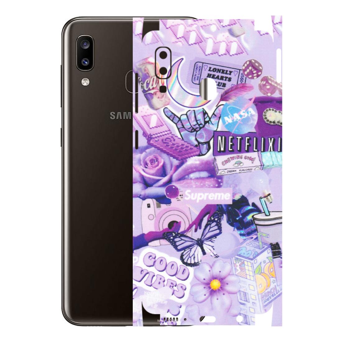 Samsung A/S Series Phone Skins (All Models) - Supreme Purple Magic - Matte Finish (M-88) Samsung Galaxy A20
