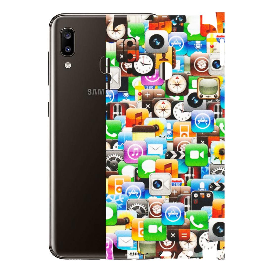 Samsung A/S Series Phone Skins (All Models) - All Apple Icons - Matte Finish (M-93) Samsung Galaxy A20