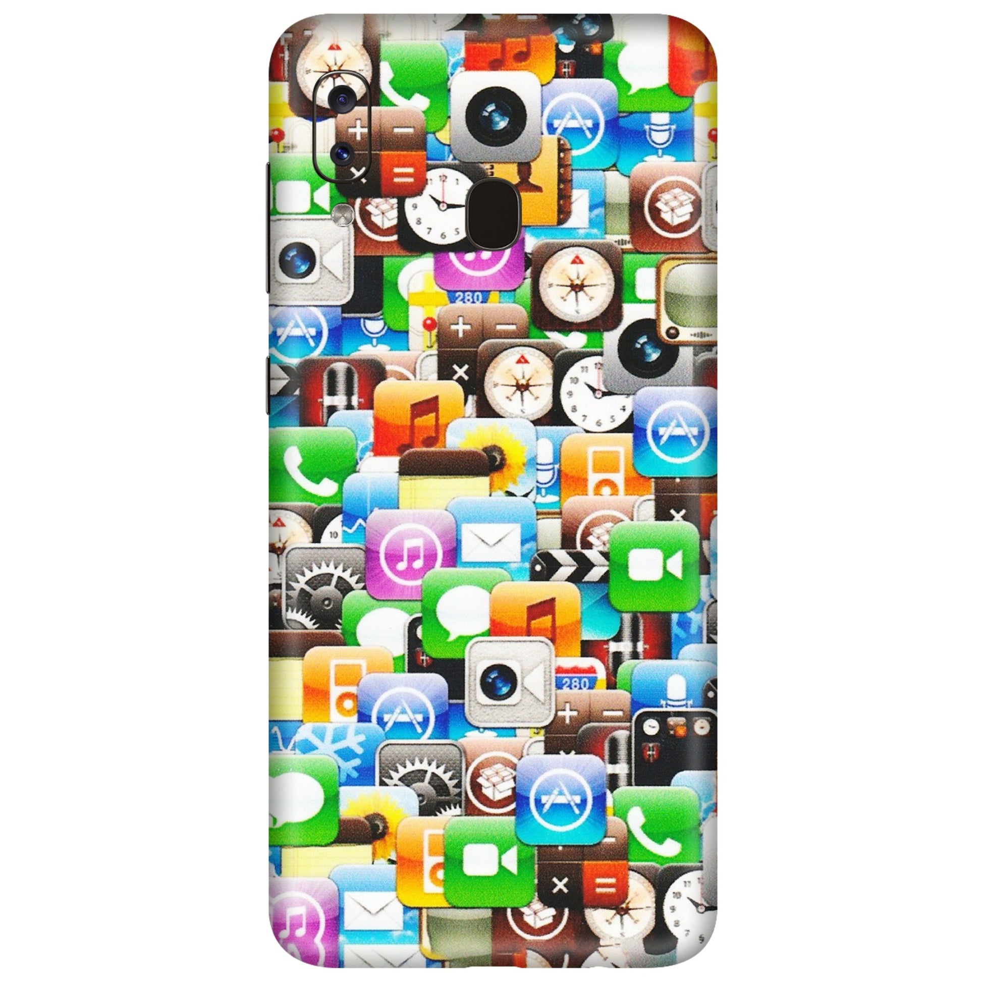 Samsung A/S Series Phone Skins (All Models) - All Apple Icons - Matte Finish (M-93) Samsung Galaxy A20