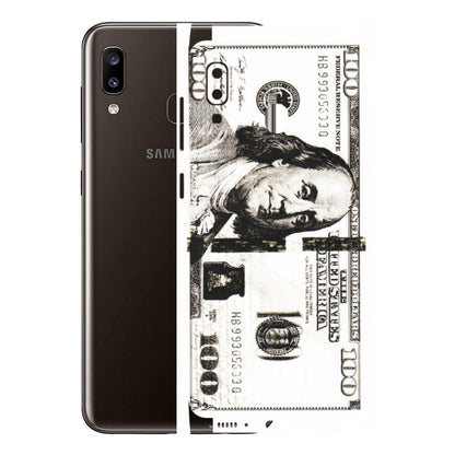 Samsung A/S Series Phone Skins (All Models) - 100 Dollar Currency - Transparent Finish (T-01) Samsung Galaxy A20