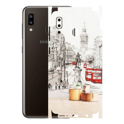 Samsung A/S Series Phone Skins (All Models) - London Street - Transparent Finish (T-02) Samsung Galaxy A20