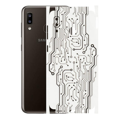 Samsung A/S Series Phone Skins (All Models) - Tech Circuits - Transparent Finish (T-03) Samsung Galaxy A20