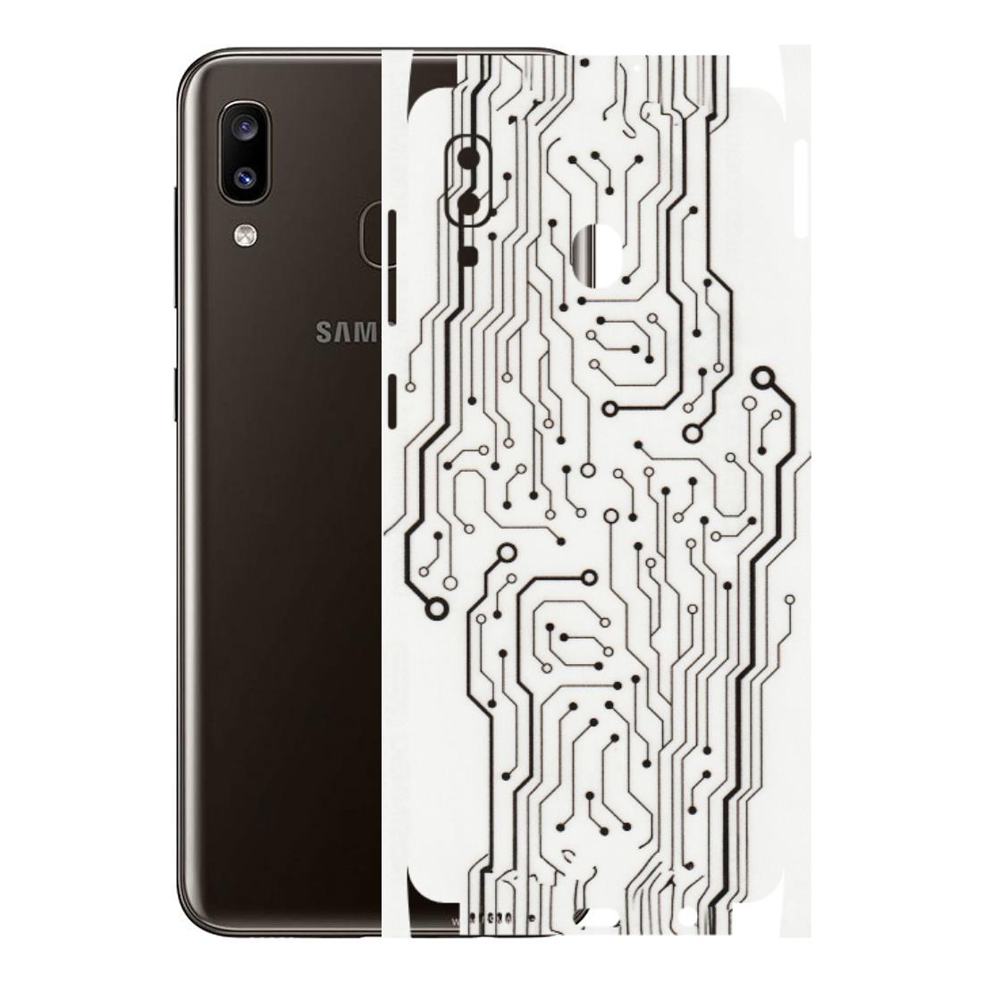 Samsung A/S Series Phone Skins (All Models) - Tech Circuits - Transparent Finish (T-03) Samsung Galaxy A20