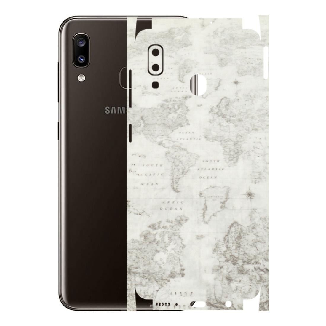 Samsung A/S Series Phone Skins (All Models) - World Travel Map - Transparent Finish (T-04) Samsung Galaxy A20