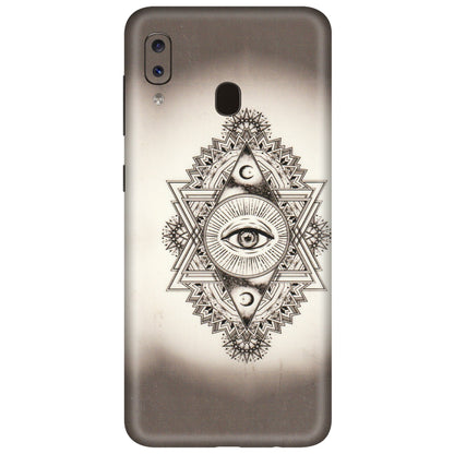 Samsung A/S Series Phone Skins (All Models) - Illuminati Great Eye - Transparent Finish (T-14) Samsung Galaxy A20