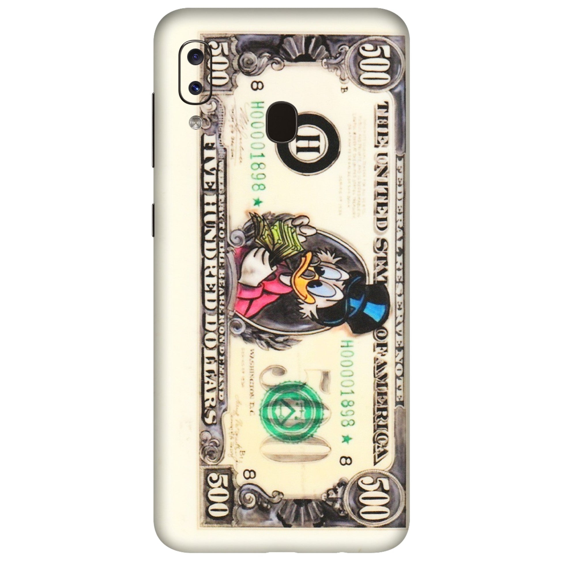 Samsung A/S Series Phone Skins (All Models) - Five Hundred Dollar Duck - Transparent Finish (T-15) Samsung Galaxy A20