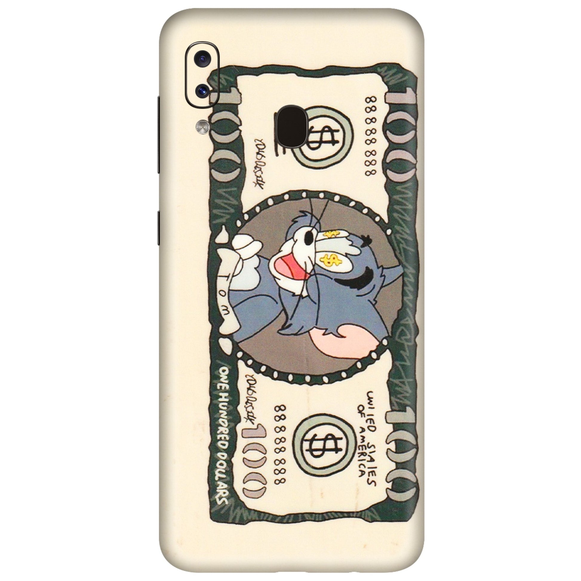 Samsung A/S Series Phone Skins (All Models) - One Hundred Dollar Tom - Transparent Finish (T-16) Samsung Galaxy A20