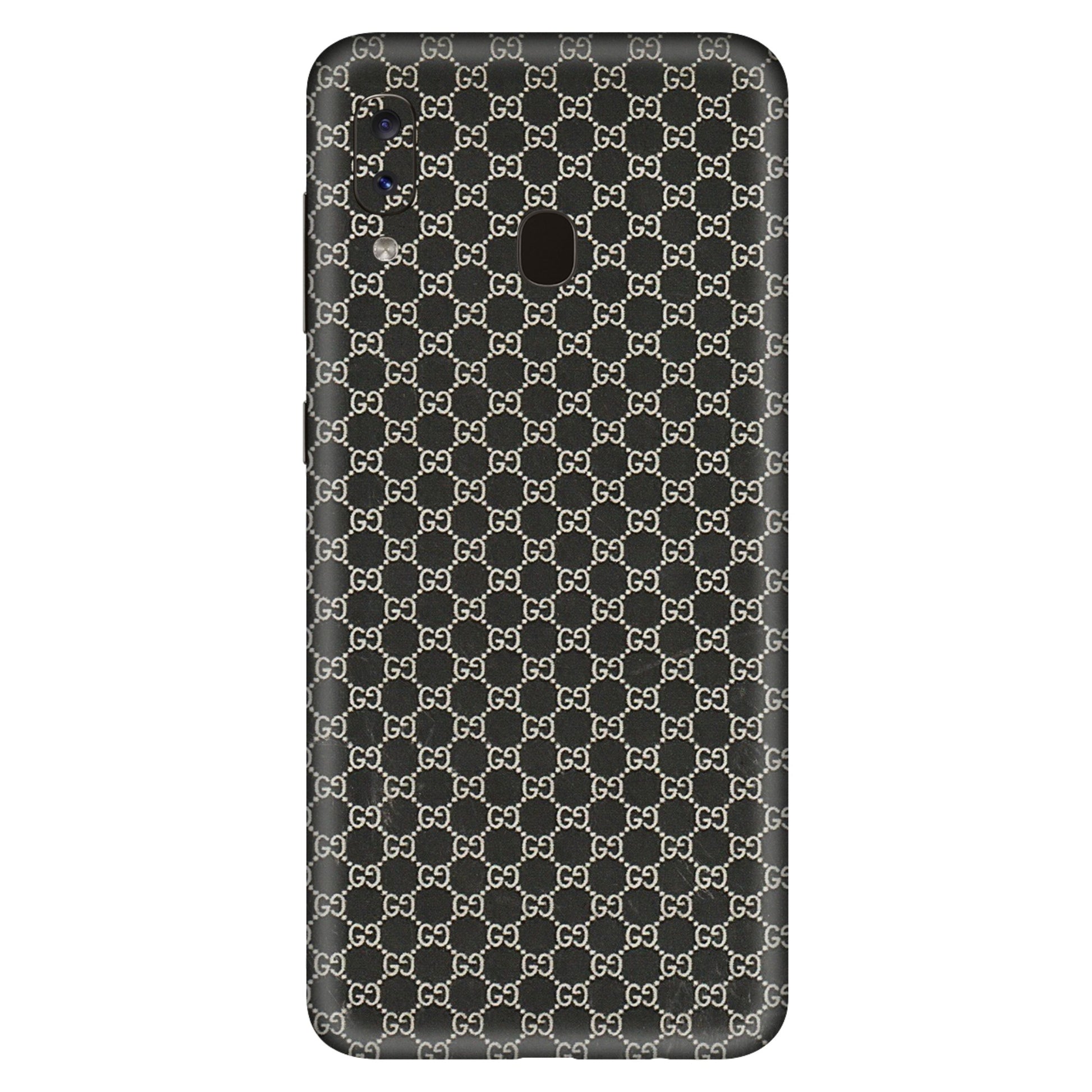 Samsung A/S Series Phone Skins (All Models) - Black G Print - 3D Embossed Finish (L-109) Samsung Galaxy A20S