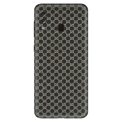 Samsung A/S Series Phone Skins (All Models) - Black G Print - 3D Embossed Finish (L-109) Samsung Galaxy A20S