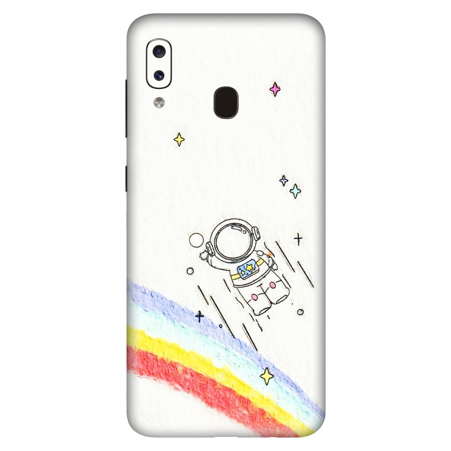 Samsung A/S Series Phone Skins (All Models) - Milkyway Astronaut - 3D Embossed Finish (L-110) Samsung Galaxy A20S