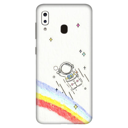 Samsung A/S Series Phone Skins (All Models) - Milkyway Astronaut - 3D Embossed Finish (L-110) Samsung Galaxy A20S