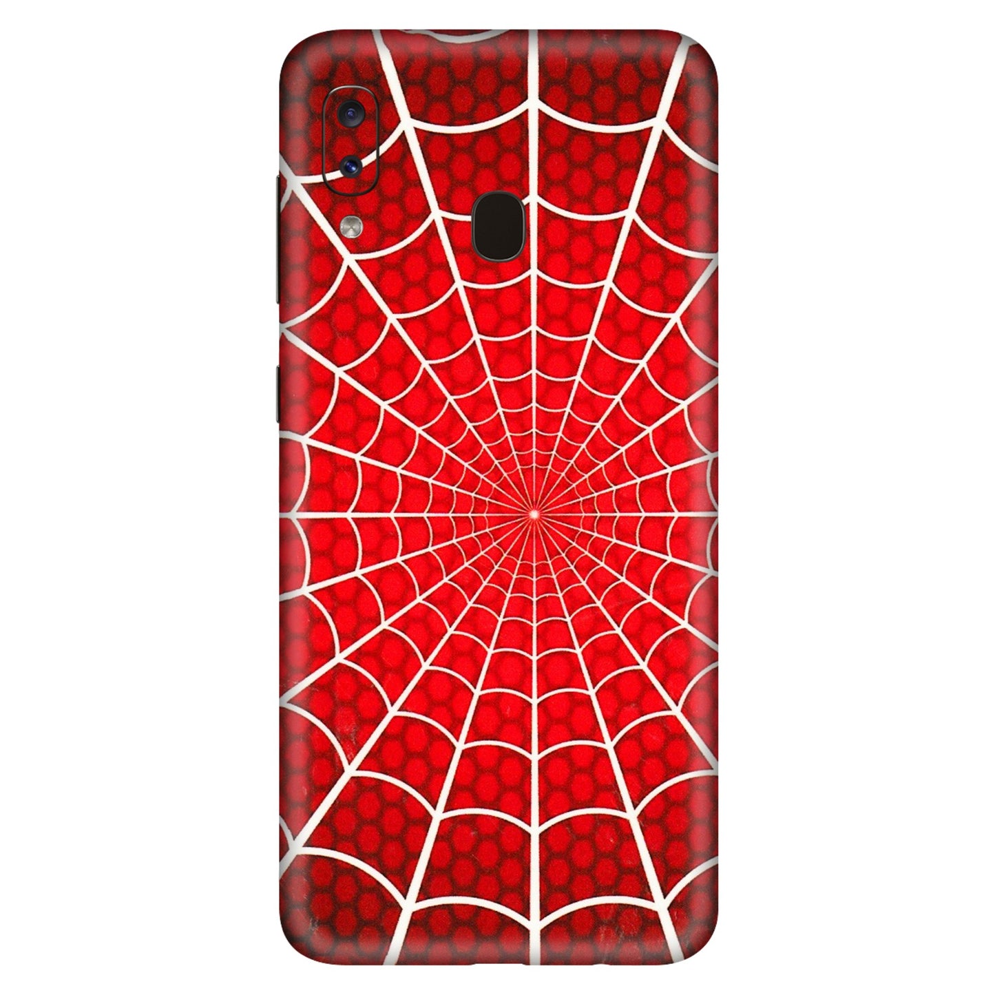 Samsung A/S Series Phone Skins (All Models) - Classic Spidey Web - 3D Embossed Finish (L-115) Samsung Galaxy A20S