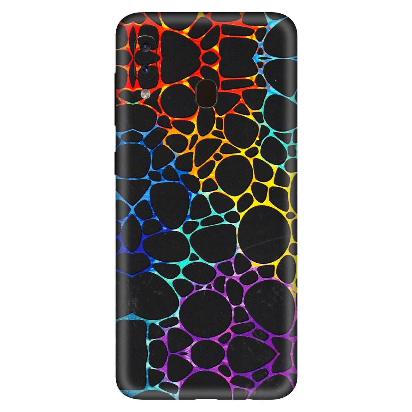 Samsung A/S Series Phone Skins (All Models) - Abstract Art MultiColour - 3D Embossed Finish (L-133) Samsung Galaxy A20S