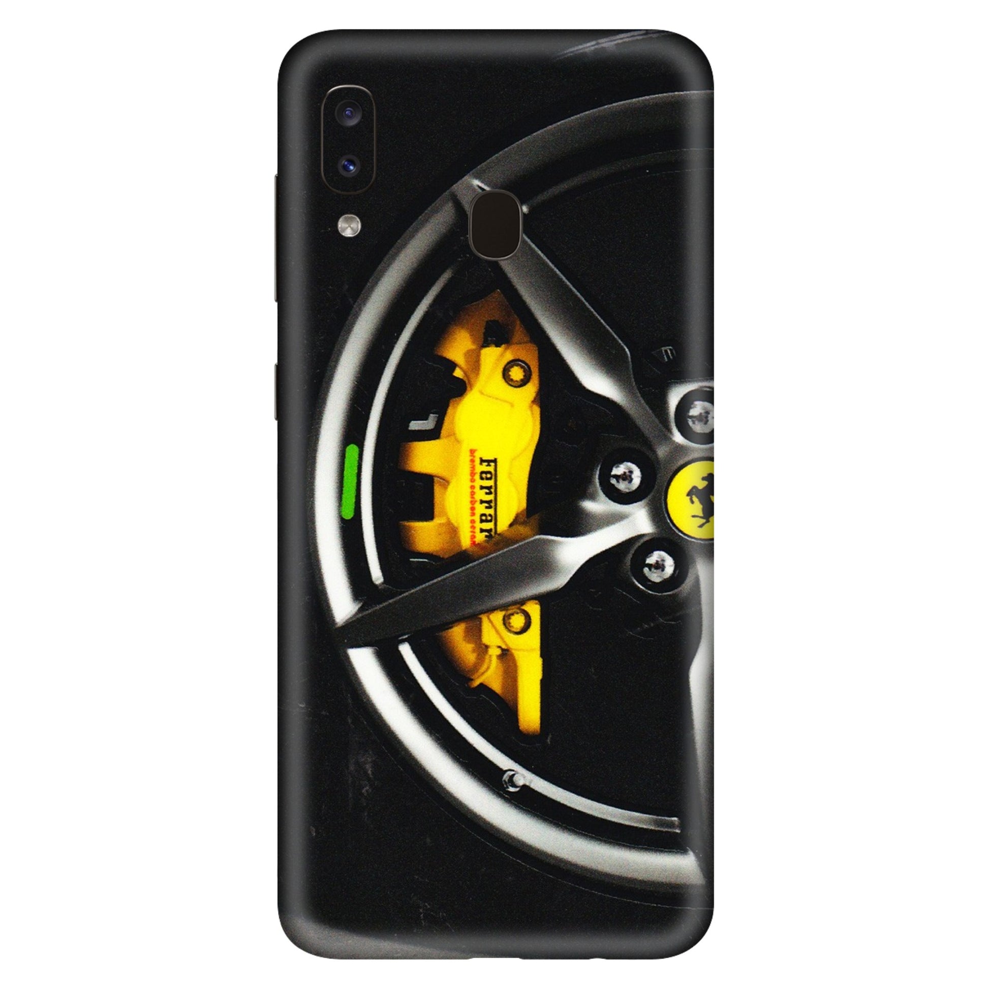 Samsung A/S Series Phone Skins (All Models) - Ferrari Wheel Alloy - 3D Embossed Finish (L-173) Samsung Galaxy A20S