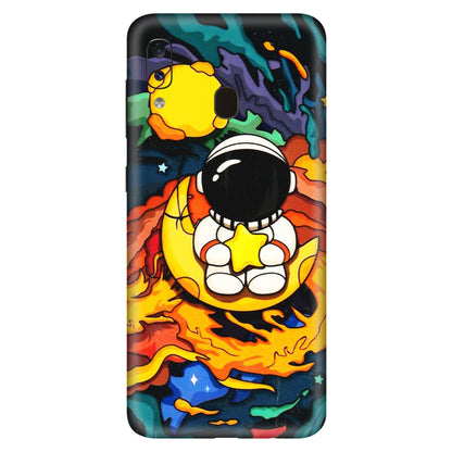 Samsung A/S Series Phone Skins (All Models) - Baby Astronaut - 3D Embossed Finish (L-197) Samsung Galaxy A20S