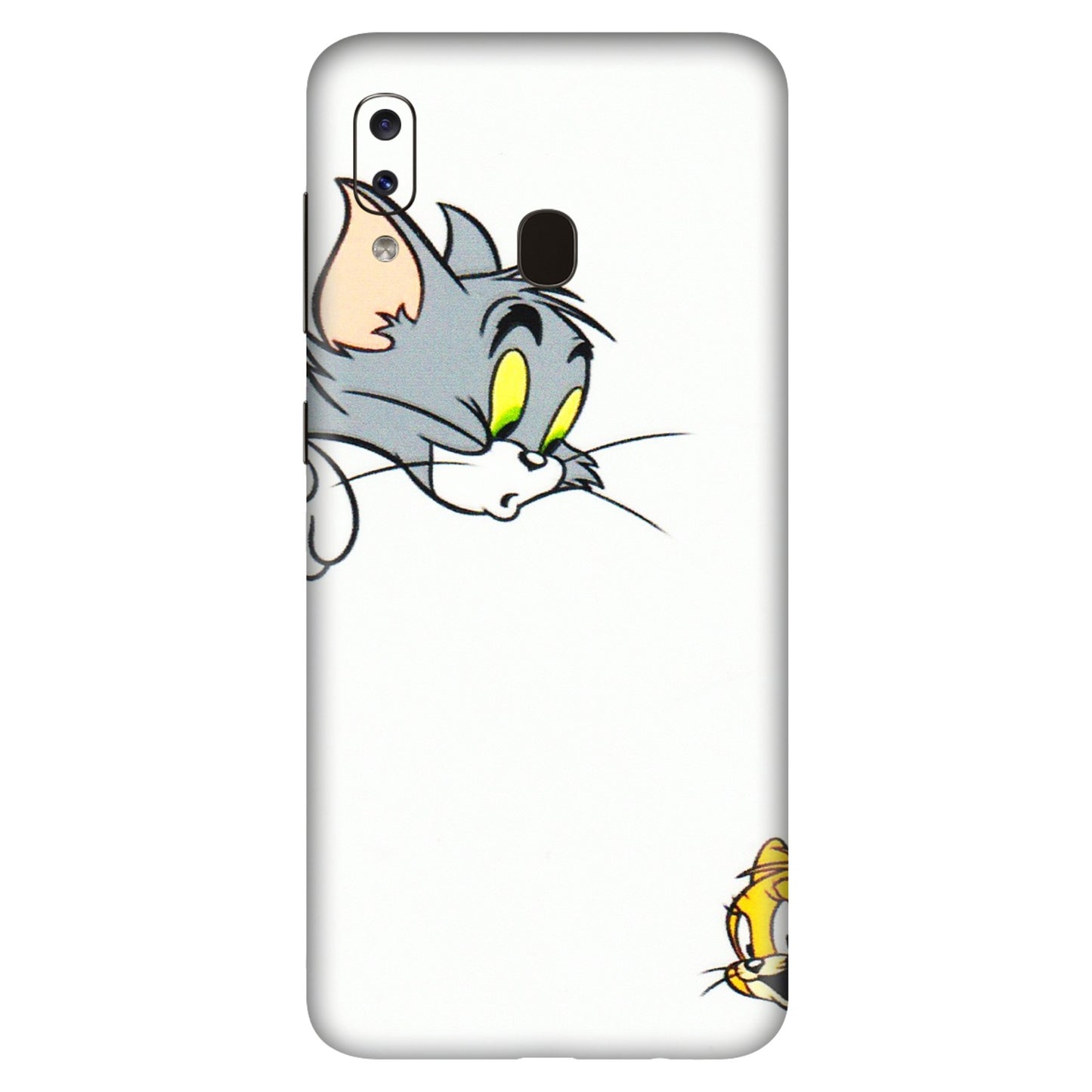 Samsung A/S Series Phone Skins (All Models) - Cute Tom And Jerry - 3D Embossed Finish (L-220) Samsung Galaxy A20S