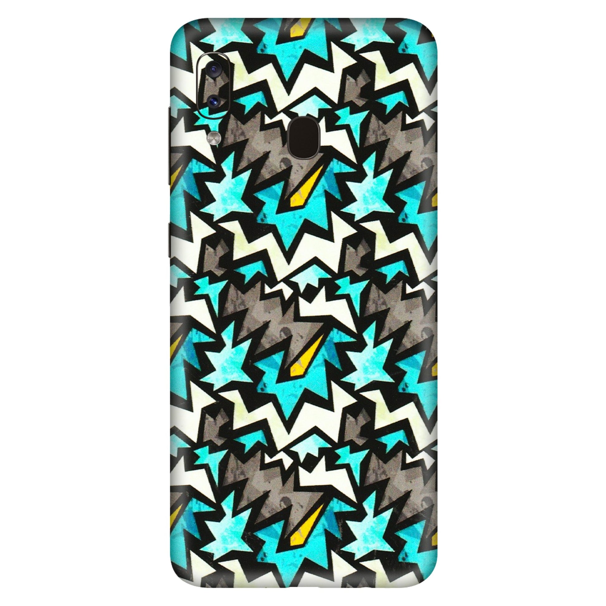 Samsung A/S Series Phone Skins (All Models) - Funky Zig Zag - 3D Embossed Finish (L-223) Samsung Galaxy A20S