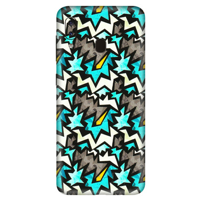 Samsung A/S Series Phone Skins (All Models) - Funky Zig Zag - 3D Embossed Finish (L-223) Samsung Galaxy A20S