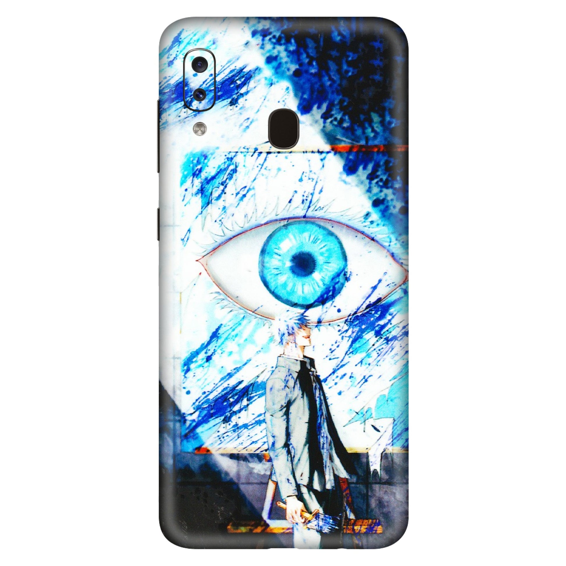 Samsung A/S Series Phone Skins (All Models) - Gojo Satoru evil eye - 3D Embossed Finish (L-239) Samsung Galaxy A20S