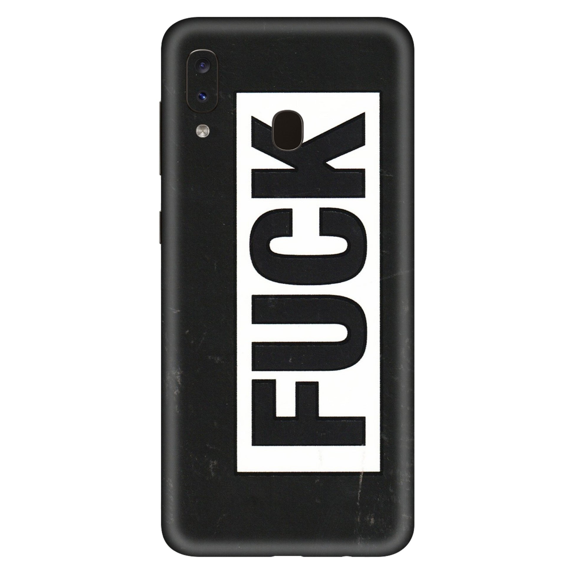 Samsung A/S Series Phone Skins (All Models) - The F Word - 3D Embossed Finish (L-255) Samsung Galaxy A20S