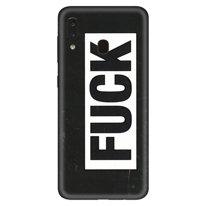 Samsung A/S Series Phone Skins (All Models) - The F Word - 3D Embossed Finish (L-255) Samsung Galaxy A20S
