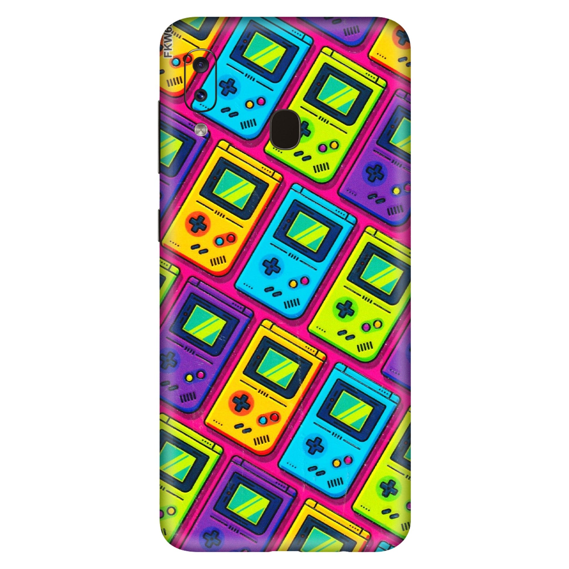 Samsung A/S Series Phone Skins (All Models) - Gameboy Colourful - 3D Embossed Finish (L-266) Samsung Galaxy A20S