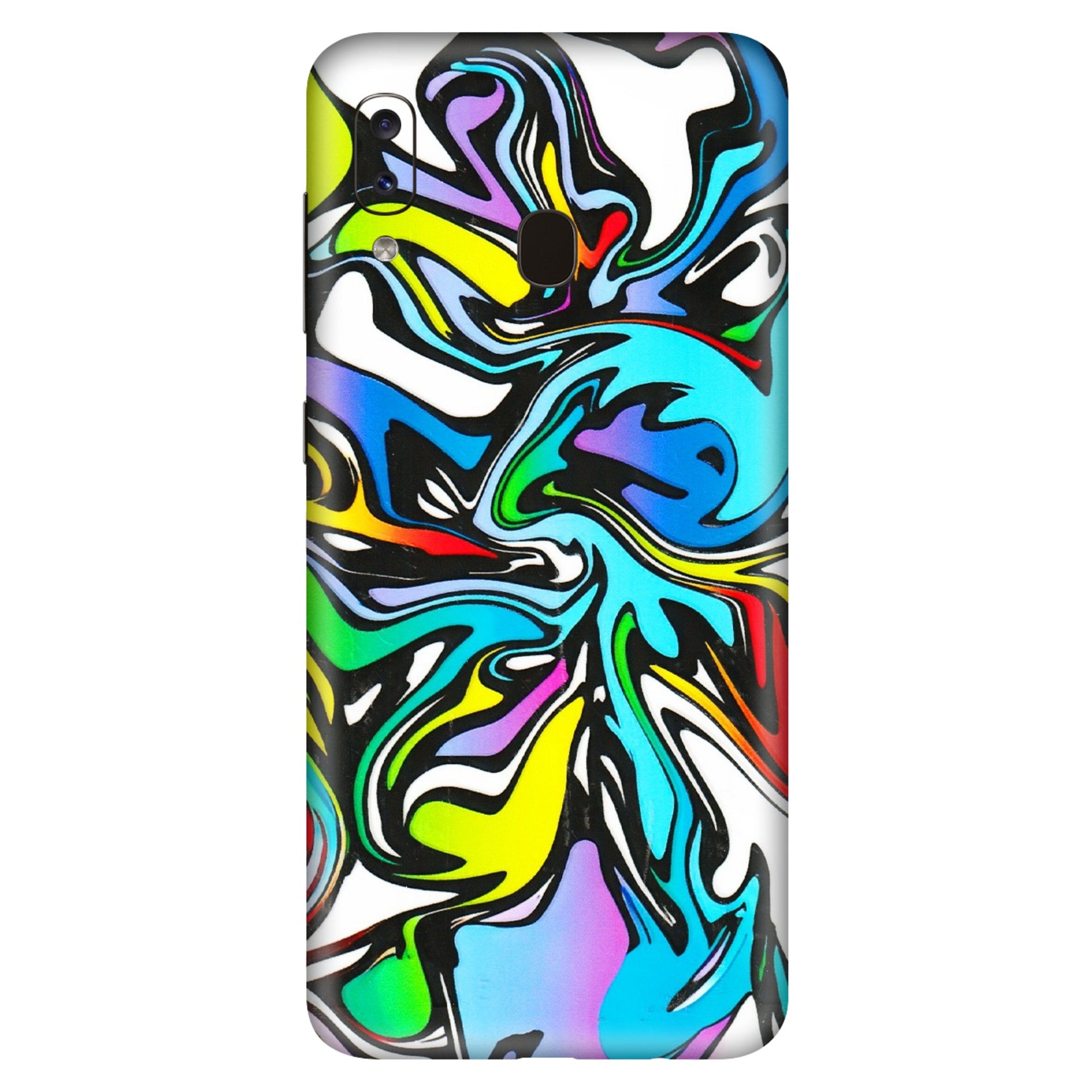 Samsung A/S Series Phone Skins (All Models) - Abstract Colour Paints - 3D Embossed Finish (L-271) Samsung Galaxy A20S