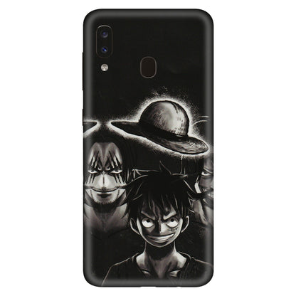 Samsung A/S Series Phone Skins (All Models) - Black Luffy Hat - 3D Embossed Finish (L-57) Samsung Galaxy A20S