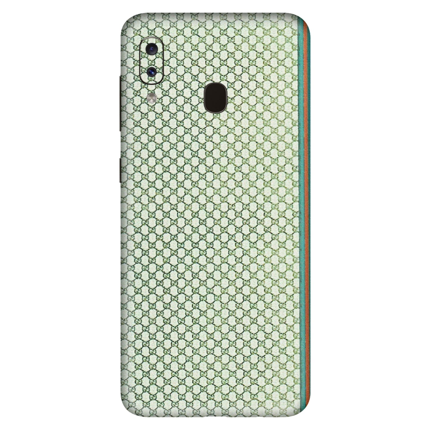 Samsung A/S Series Phone Skins (All Models) - Gucci Fabric Pattern - 3D Embossed Finish (L-73) Samsung Galaxy A20S