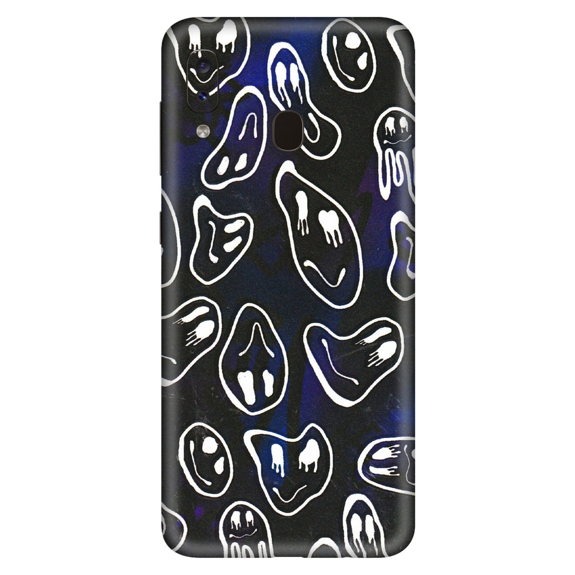 Samsung A/S Series Phone Skins (All Models) - Distorted Smileys - 3D Embossed Finish (L-92) Samsung Galaxy A20S
