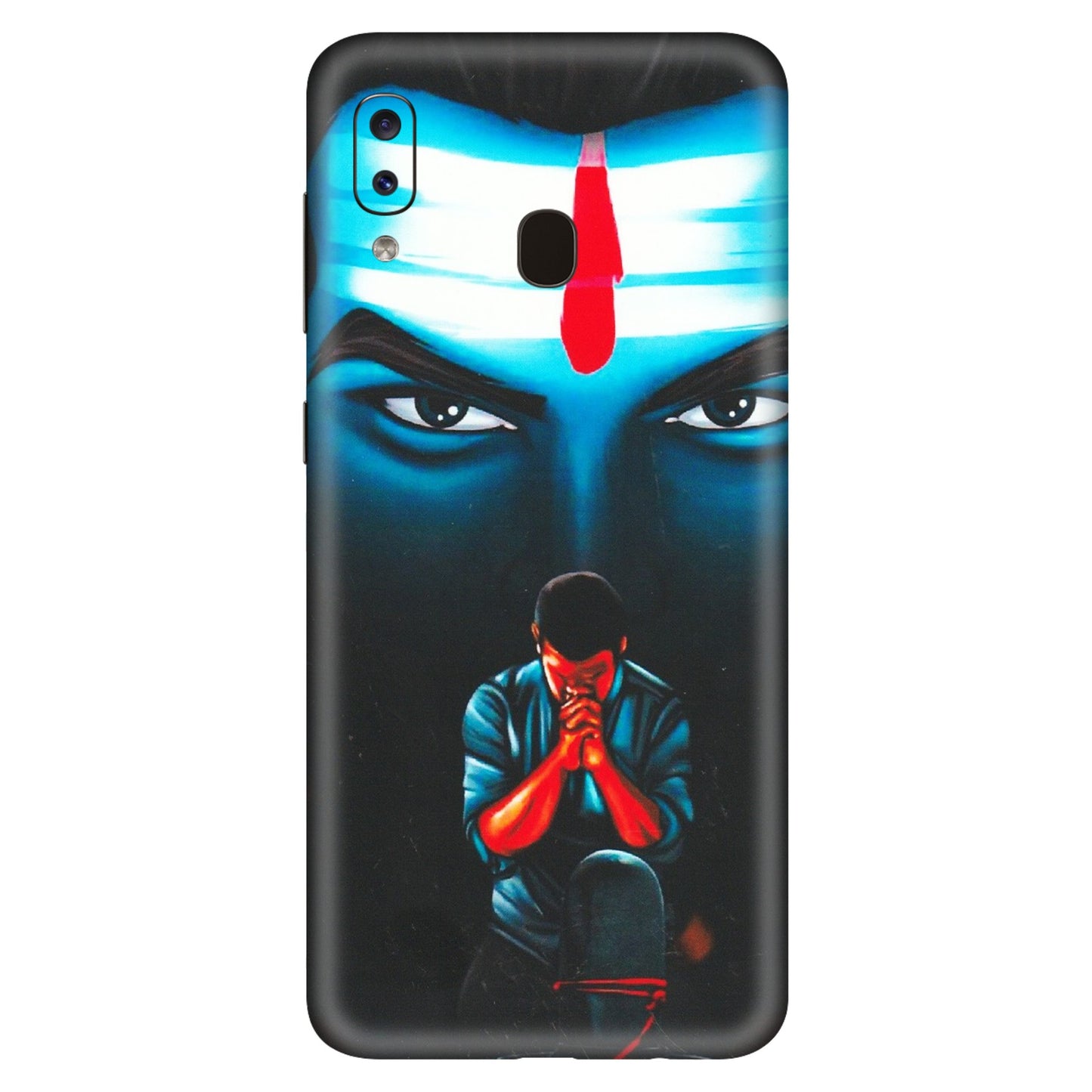 Samsung A/S Series Phone Skins (All Models) - Mahakal Bhakt - Matte Finish (M-112) Samsung Galaxy A20S