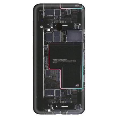 Samsung A/S Series Phone Skins (All Models) - Motherboard Circuit Layout - Matte Finish (M-117) Samsung Galaxy A20S