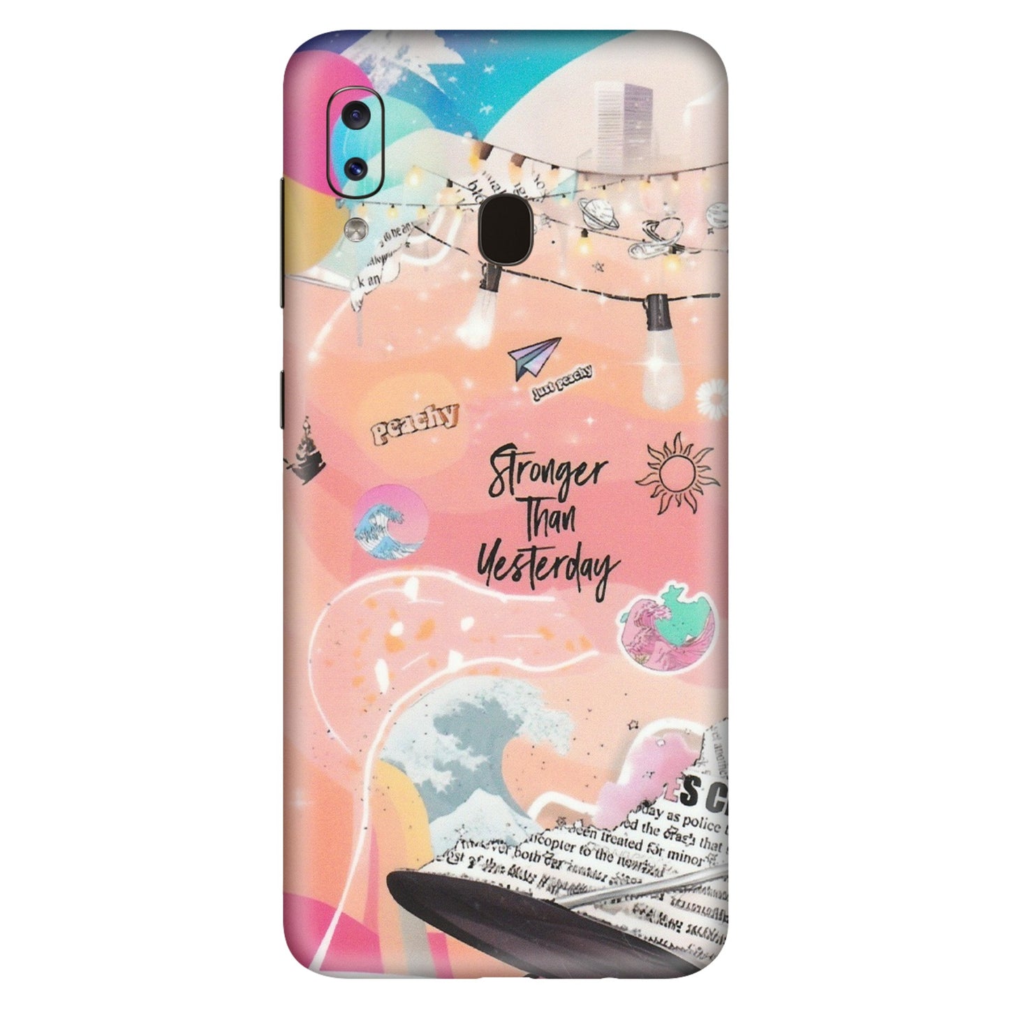 Samsung A/S Series Phone Skins (All Models) - Stronger Then Yesterday - Matte Finish (M-128) Samsung Galaxy A20S