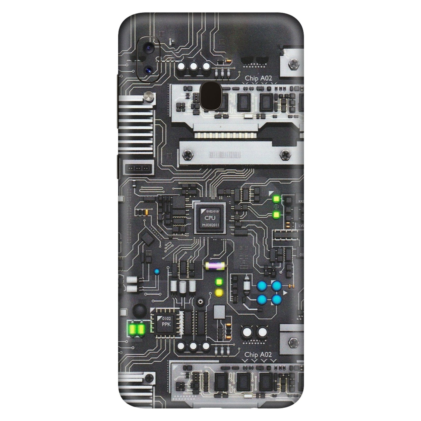 Samsung A/S Series Phone Skins (All Models) - Motherboard Internals - Matte Finish (M-135) Samsung Galaxy A20S