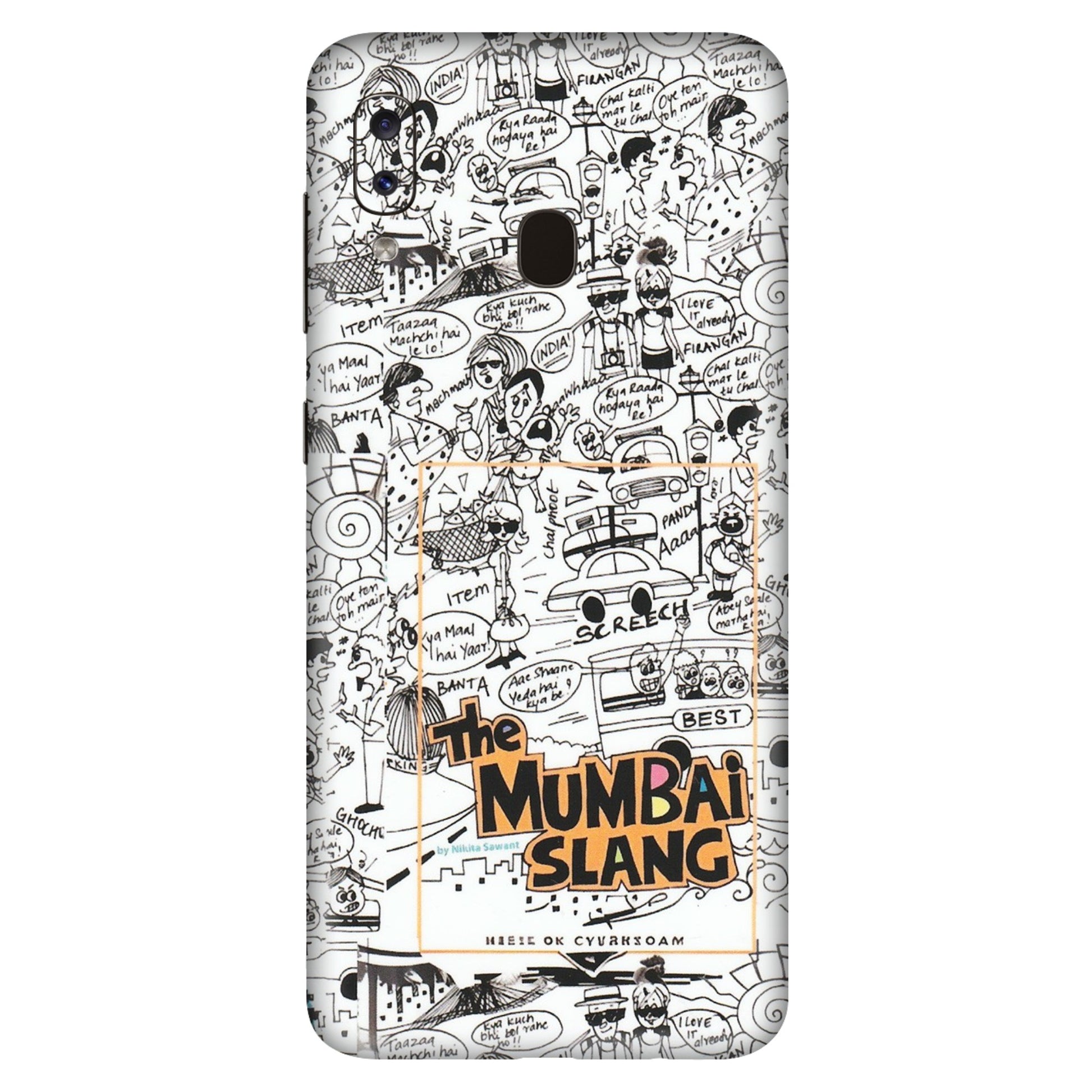 Samsung A/S Series Phone Skins (All Models) - The Mumbai Slang - Matte Finish (M-142) Samsung Galaxy A20S