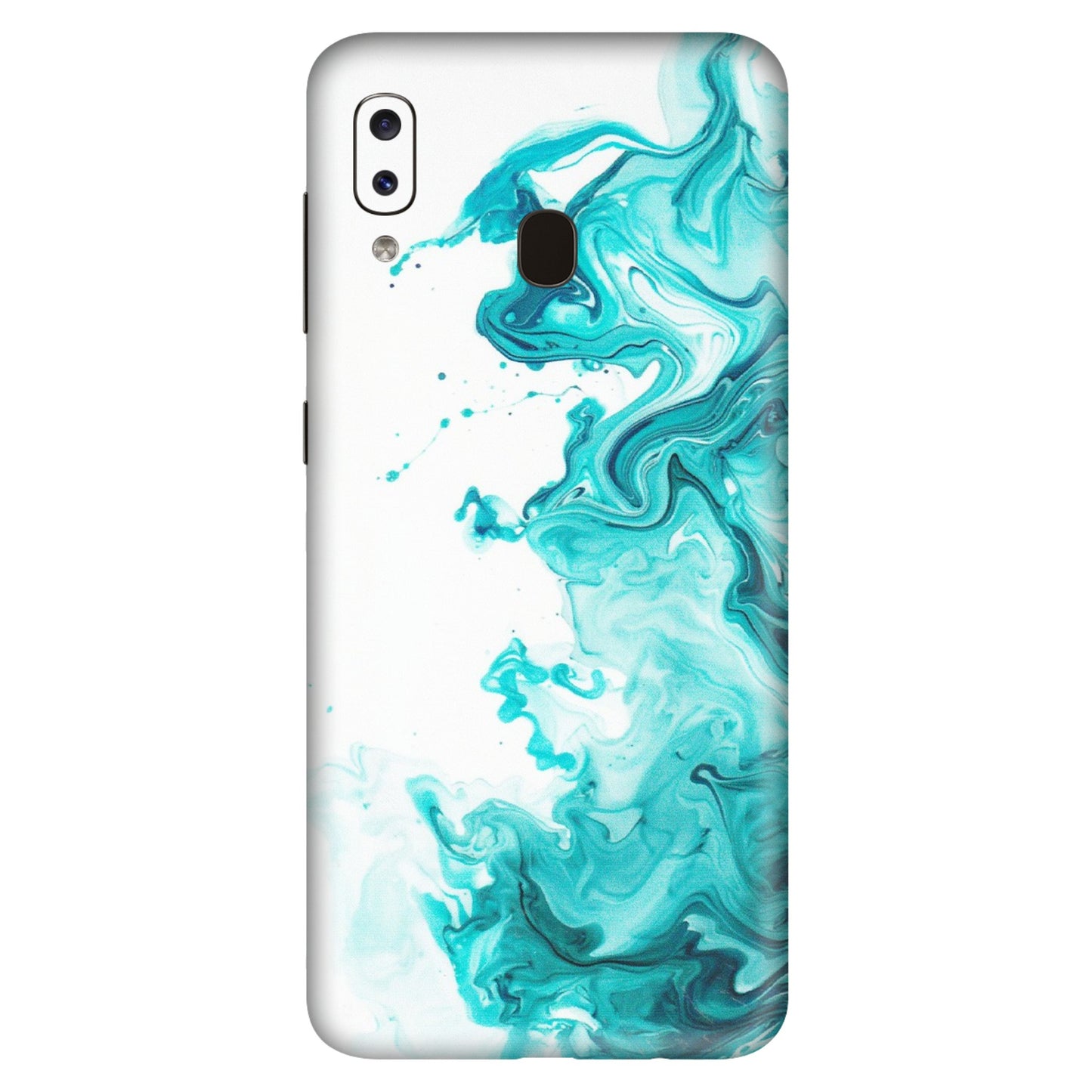 Samsung A/S Series Phone Skins (All Models) - Sky Blue Abstract Colour - Matte Finish (M-146) Samsung Galaxy A20S