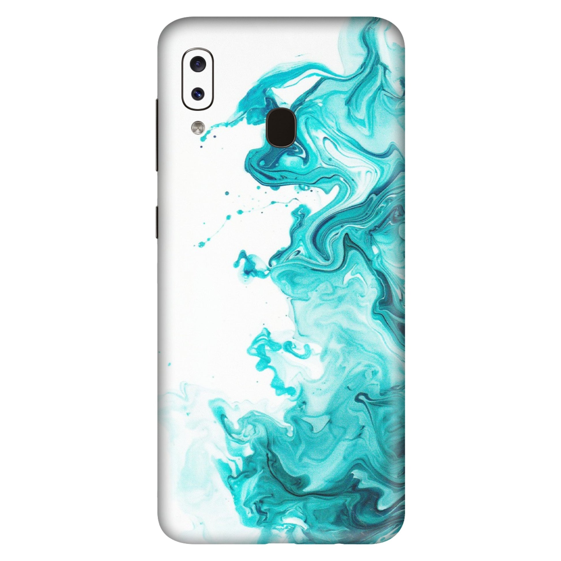 Samsung A/S Series Phone Skins (All Models) - Sky Blue Abstract Colour - Matte Finish (M-146) Samsung Galaxy A20S