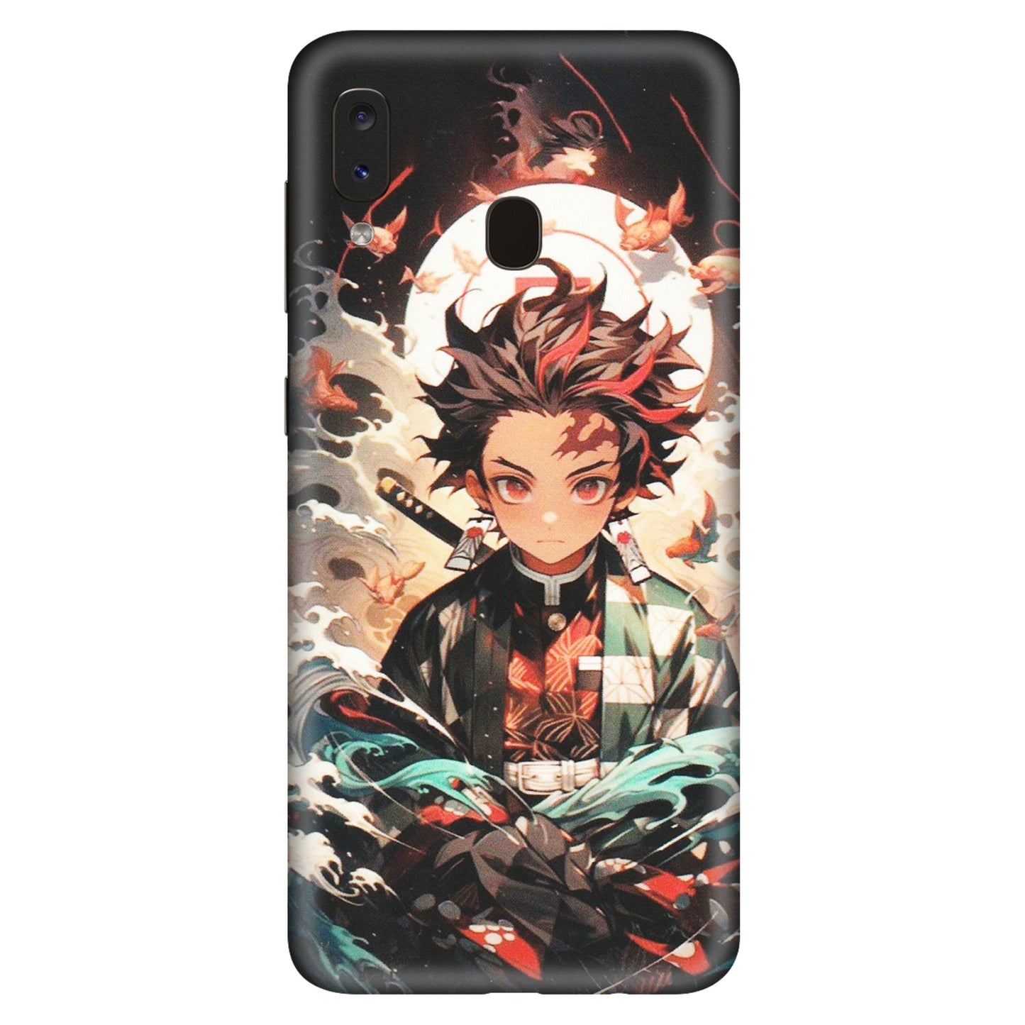 Samsung A/S Series Phone Skins (All Models) - Tanjiro Demon Slayer Anime - Matte Finish (M-158) Samsung Galaxy A20S