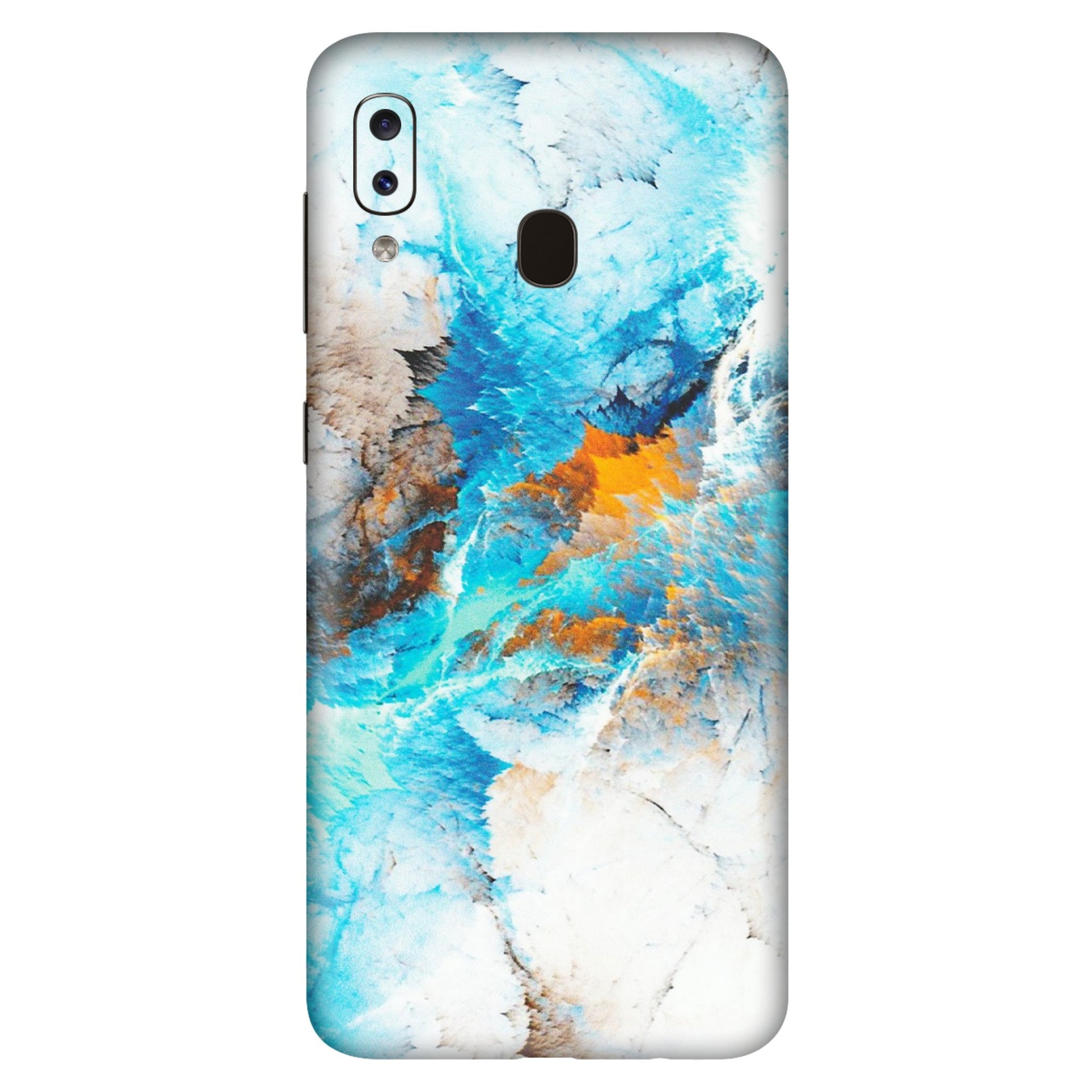 Samsung A/S Series Phone Skins (All Models) - Blue Waves Abstract - Matte Finish (M-19) Samsung Galaxy A20S