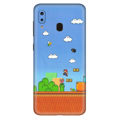 Samsung A/S Series Phone Skins (All Models) - Mario Game Scene - Matte Finish (M-24) Samsung Galaxy A20S