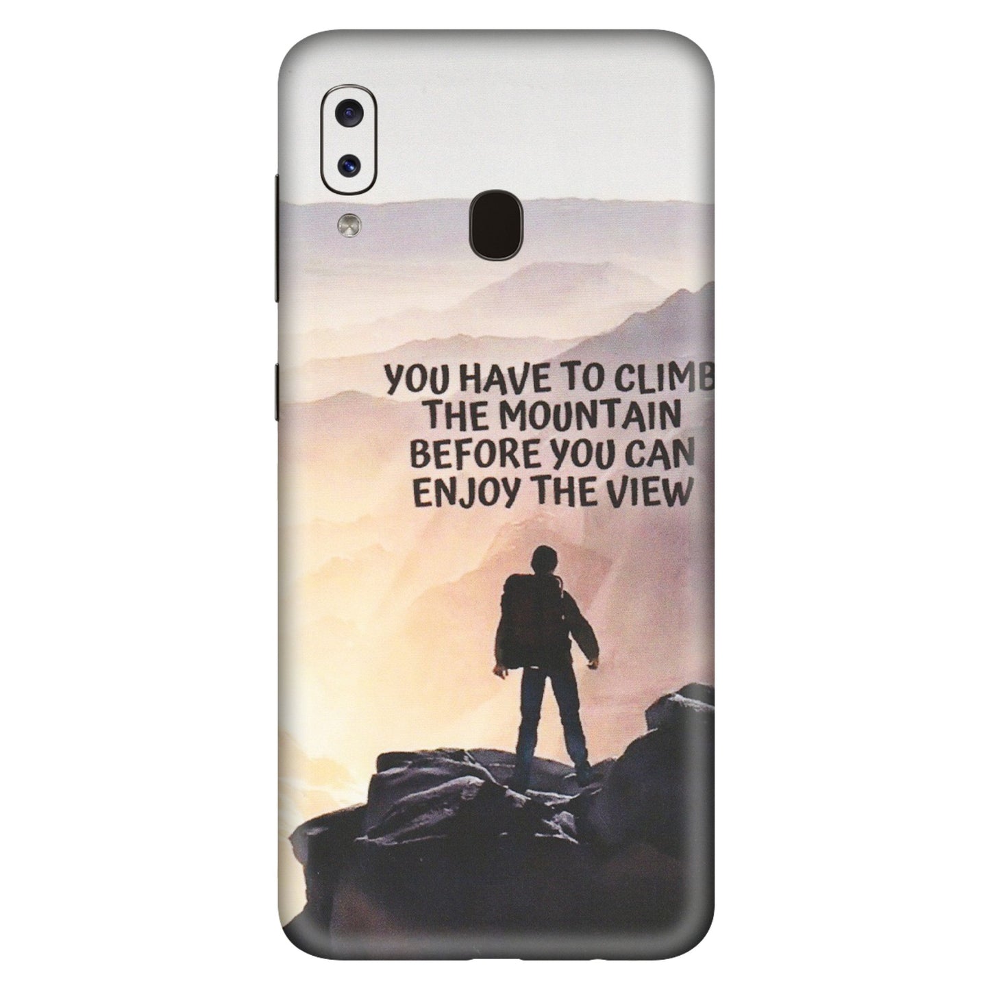 Samsung A/S Series Phone Skins (All Models) - Motivational Hiking Mountain - Matte Finish (M-28) Samsung Galaxy A20S
