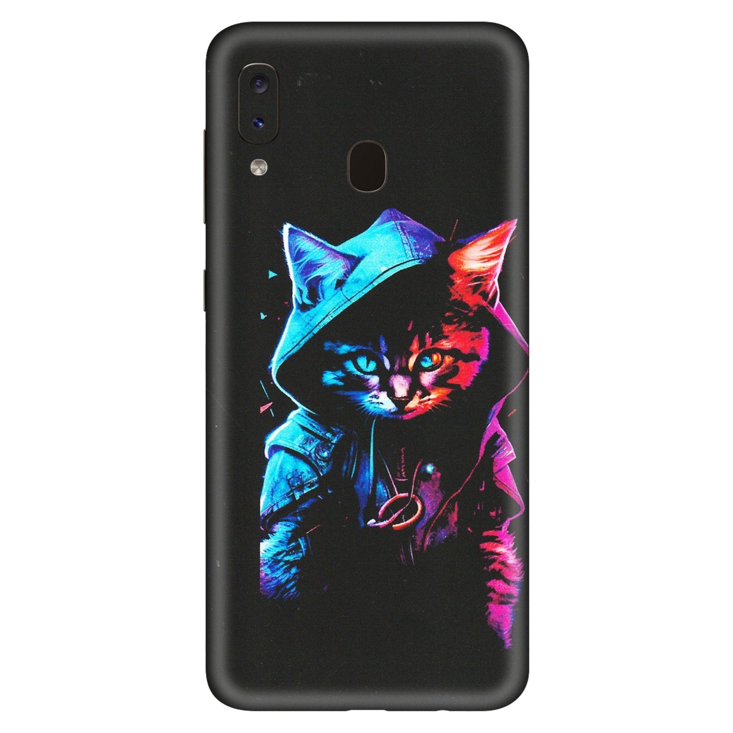 Samsung A/S Series Phone Skins (All Models) - Cyberpunk Cat - Matte Finish (M-45) Samsung Galaxy A20S
