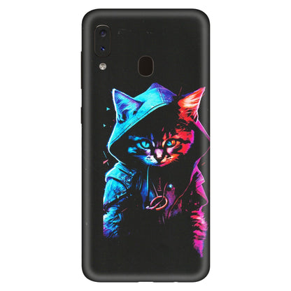 Samsung A/S Series Phone Skins (All Models) - Cyberpunk Cat - Matte Finish (M-45) Samsung Galaxy A20S