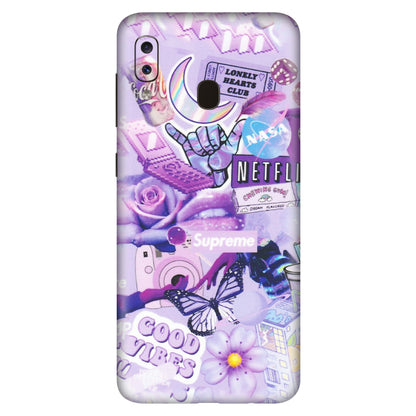 Samsung A/S Series Phone Skins (All Models) - Supreme Purple Magic - Matte Finish (M-88) Samsung Galaxy A20S